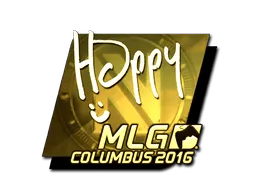 Sticker | Happy (Gold) | MLG Columbus 2016