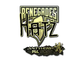 Sticker | hatz (Gold) | Antwerp 2022