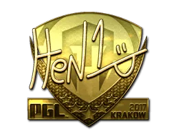 Sticker | HEN1 (Gold) | Krakow 2017