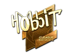 Sticker | Hobbit (Gold) | Boston 2018