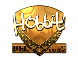 Sticker | Hobbit (Gold) | Krakow 2017