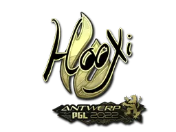 Sticker | HooXi (Gold) | Antwerp 2022