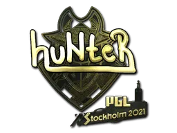 Sticker | huNter- (Gold) | Stockholm 2021