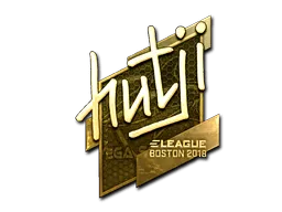 Sticker | hutji (Gold) | Boston 2018