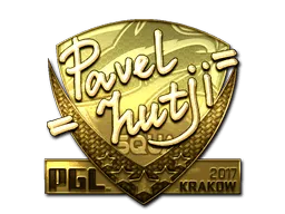 Sticker | hutji (Gold) | Krakow 2017