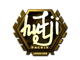 Sticker | hutji (Gold) | London 2018