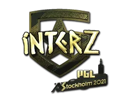 Sticker | interz (Gold) | Stockholm 2021