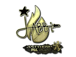 Sticker | jabbi (Gold) | Antwerp 2022