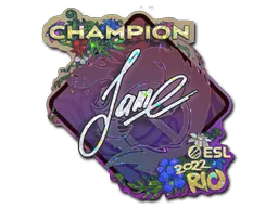 Sticker | Jame (Glitter, Champion) | Rio 2022