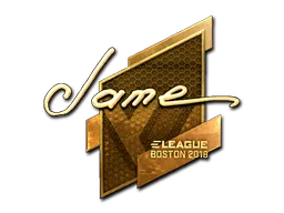 Sticker | Jame (Gold) | Boston 2018