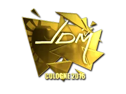 Sticker | jdm64 (Gold) | Cologne 2016