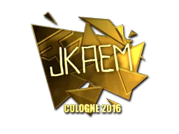 Sticker | jkaem (Gold) | Cologne 2016