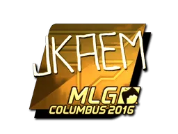 Sticker | jkaem (Gold) | MLG Columbus 2016