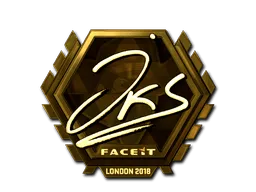 Sticker | jks (Gold) | London 2018