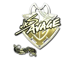 Sticker | jks (Gold) | Paris 2023