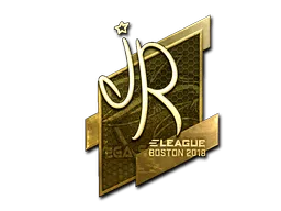 Sticker | jR (Gold) | Boston 2018