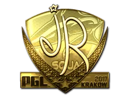 Sticker | jR (Gold) | Krakow 2017