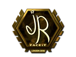 Sticker | jR (Gold) | London 2018