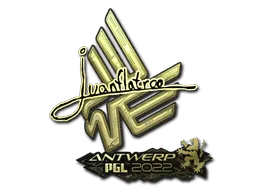 Sticker | juanflatroo (Gold) | Antwerp 2022