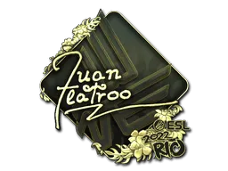 Sticker | juanflatroo (Gold) | Rio 2022