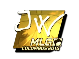 Sticker | JW (Gold) | MLG Columbus 2016