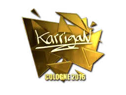 Sticker | karrigan (Gold) | Cologne 2016