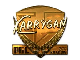 Sticker | karrigan (Gold) | Krakow 2017