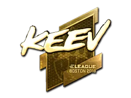 Sticker | keev (Gold) | Boston 2018