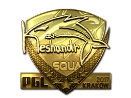 Sticker | keshandr (Gold) | Krakow 2017