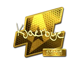 Sticker | Kjaerbye (Gold) | Atlanta 2017