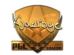 Sticker | Kjaerbye (Gold) | Krakow 2017