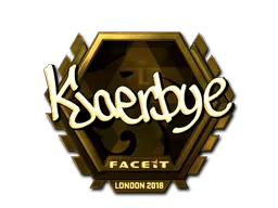Sticker | Kjaerbye (Gold) | London 2018