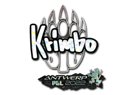 Sticker | Krimbo (Glitter) | Antwerp 2022