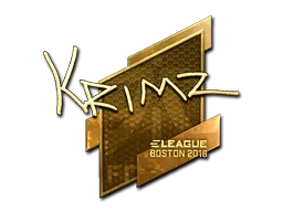 Sticker | KRIMZ (Gold) | Boston 2018