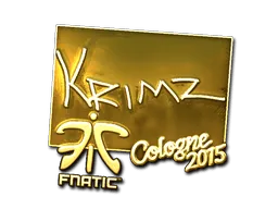 Sticker | KRIMZ (Gold) | Cologne 2015