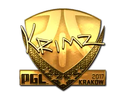 Sticker | KRIMZ (Gold) | Krakow 2017