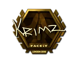 Sticker | KRIMZ (Gold) | London 2018