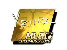 Sticker | KRIMZ (Gold) | MLG Columbus 2016