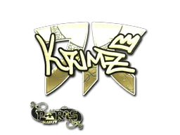 Sticker | KRIMZ (Gold) | Paris 2023