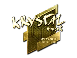 Sticker | kRYSTAL (Gold) | Boston 2018