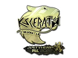 Sticker | KSCERATO (Gold) | Antwerp 2022