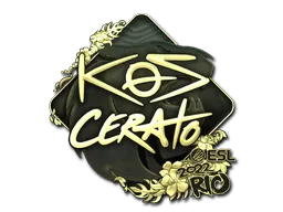 Sticker | KSCERATO (Gold) | Rio 2022