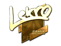 Sticker | Lekr0 (Gold) | Boston 2018