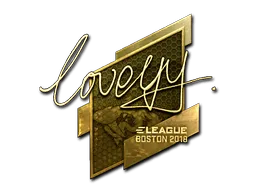 Sticker | LoveYY (Gold) | Boston 2018