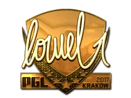 Sticker | loWel (Gold) | Krakow 2017