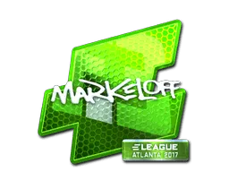 Sticker | markeloff (Foil) | Atlanta 2017