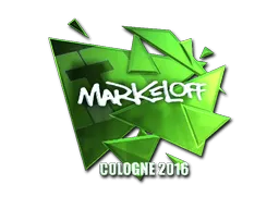 Sticker | markeloff (Foil) | Cologne 2016