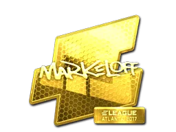 Sticker | markeloff (Gold) | Atlanta 2017