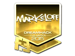 Sticker | markeloff (Gold) | Cluj-Napoca 2015