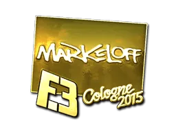 Sticker | markeloff (Gold) | Cologne 2015